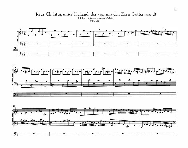 First page of Jesus Christus, unser Heiland, der von uns den Zorn Gottes wand