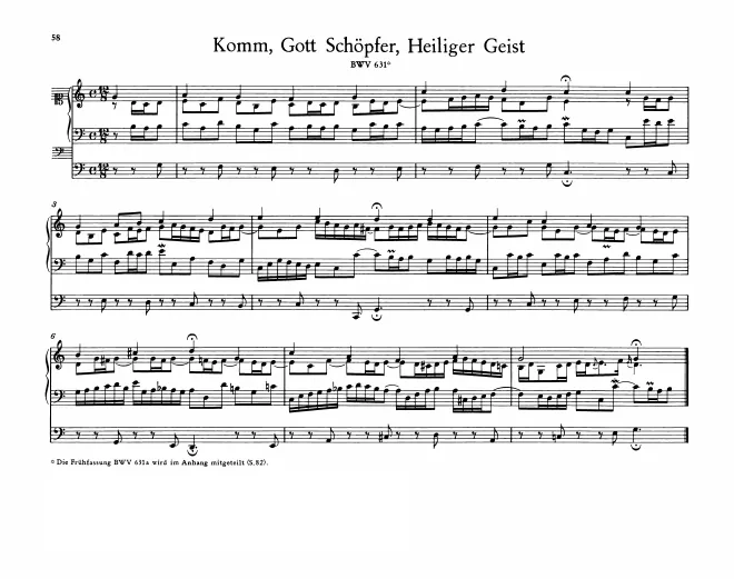 First page of Komm, Gott Schöpfer, heiliger Geist