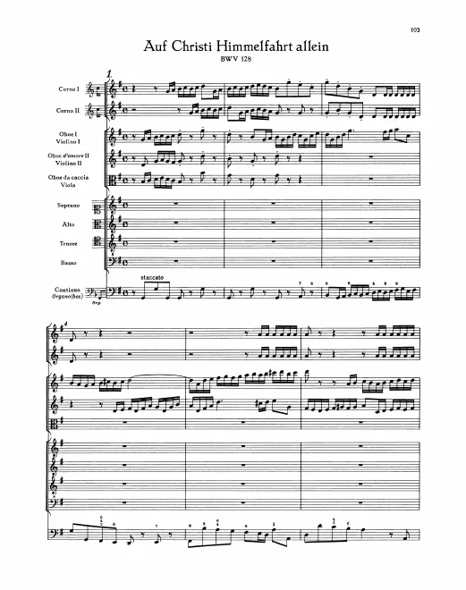 First page of Auf Christi Himmelfahrt allein
