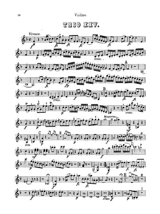 First page of Piano Trio in F major