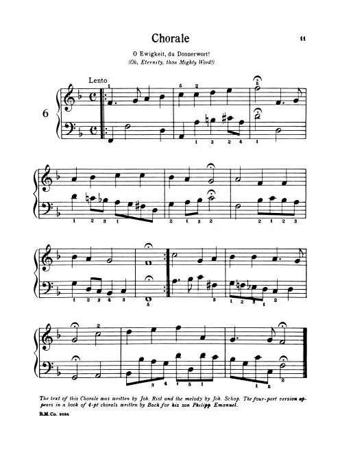 First page of O Ewigkeit, du Donnerwort