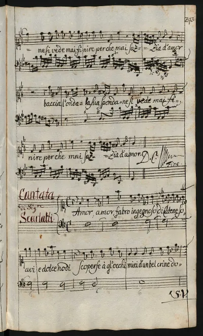 First page of Amor fabro ingegnoso di catene