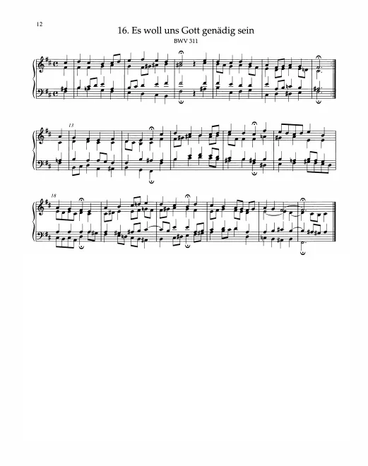 First page of Es woll uns Gott genädig sein
