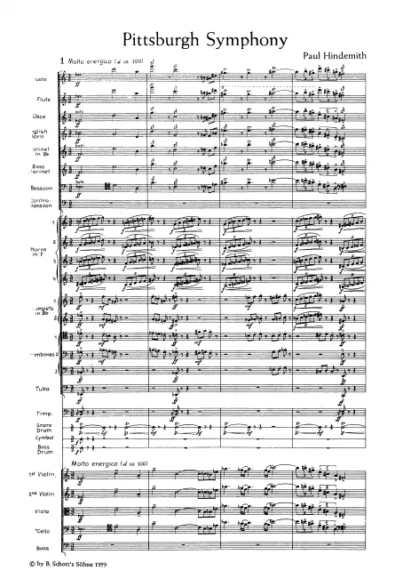 First page of Pittsburgh Symphony