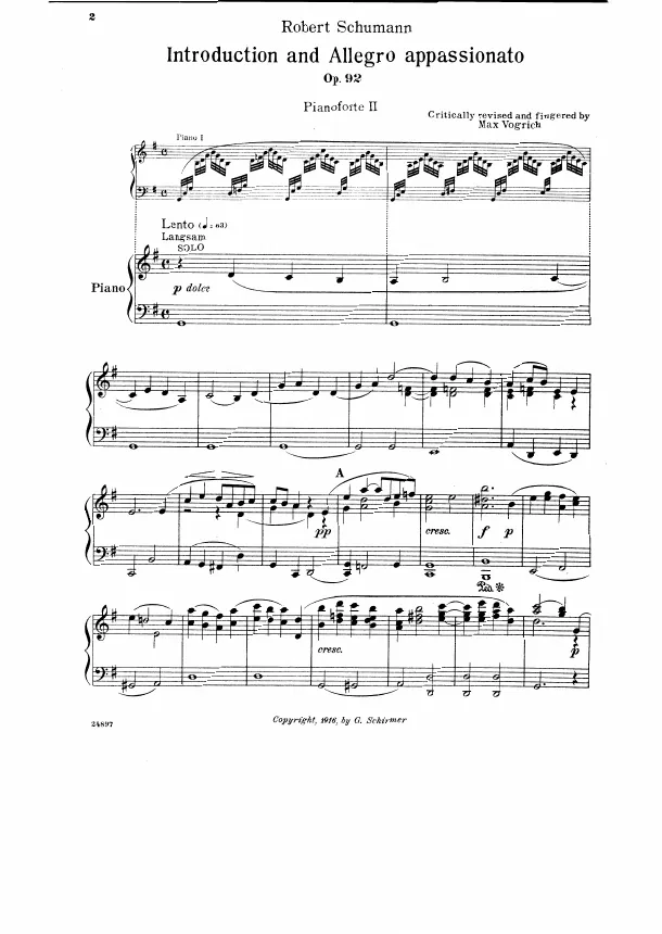 First page of Introduction and Allegro Appassionato