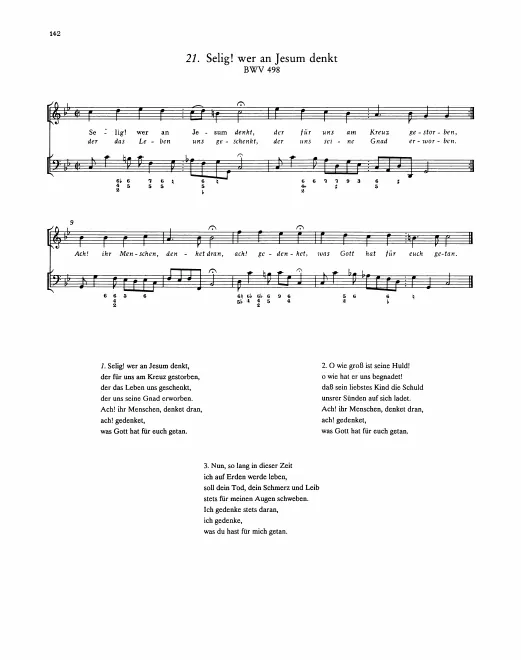 First page of Selig! Wer an Jesum denkt
