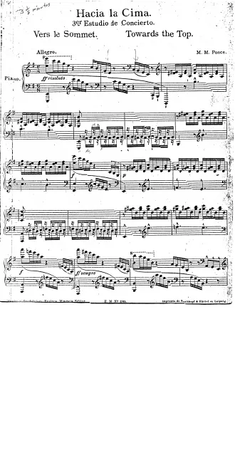 First page of Etudes de Concert