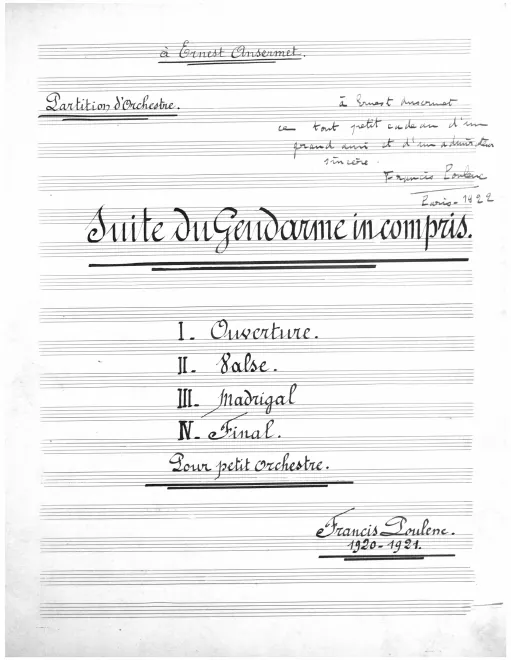 First page of Suite du gendarme incompris