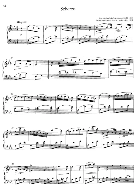 First page of Scherzo