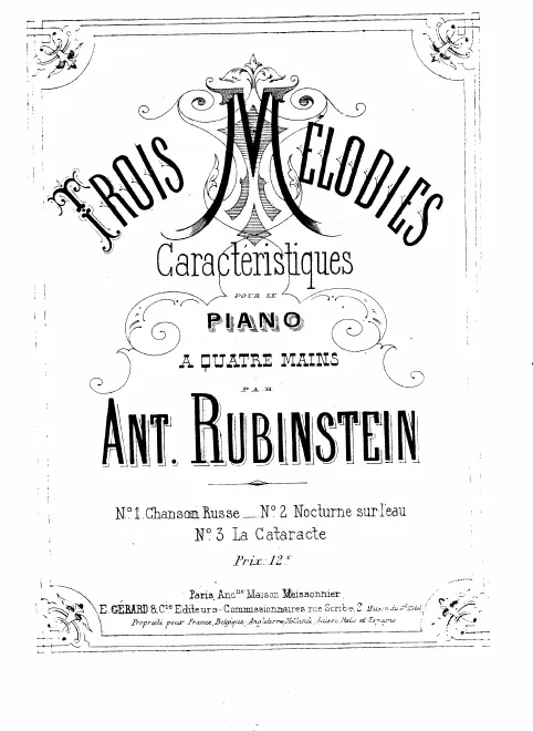 First page of 3 Mélodies caractéristiques