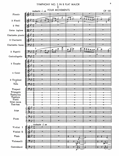First page of Symphony No.5