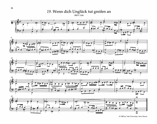 First page of Wenn dich Unglück tut greifen an