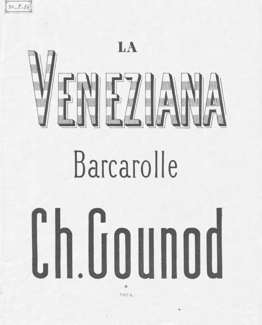 First page of La veneziana