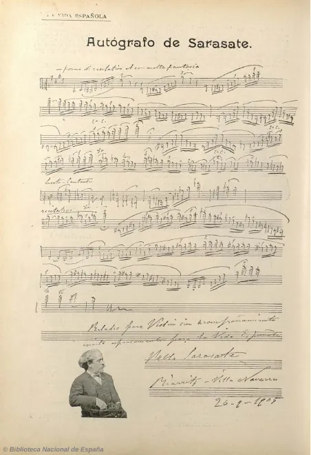 First page of Preludio para violín solo