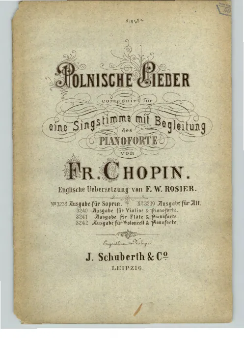 First page of 17 Polish Songs