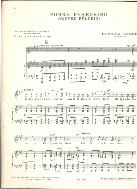 First page of Modinhas e canções: Album 2