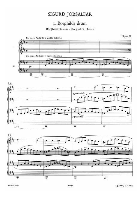 First page of Edvard Grieg: Samlede Verker • Gesamtausgabe • Complete Works