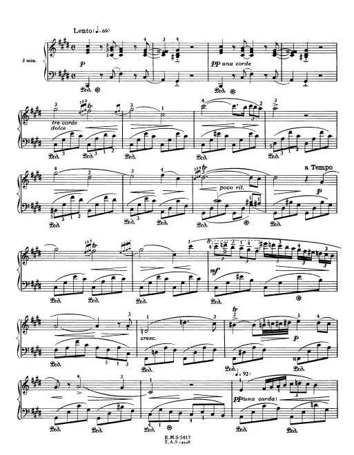 First page of Nocturne in C-sharp minor