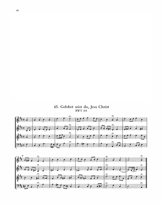 First page of Gelobet seist du, Jesu Christ