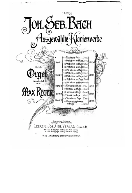 First page of Toccata