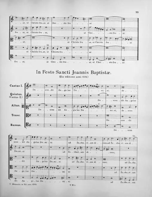 First page of Descendit angelus Domini