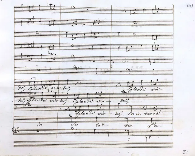 First page of Funeral Anthem for Queen Caroline