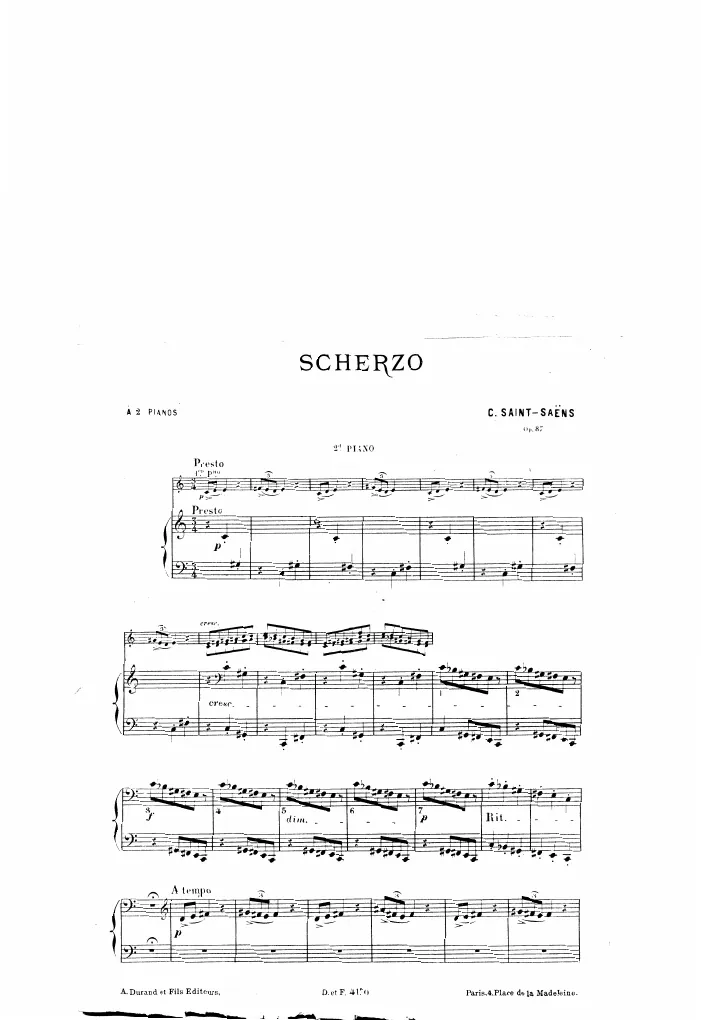 First page of Scherzo