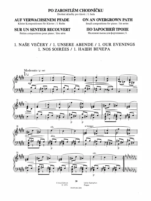 First page of Po zarostlém chodníčku