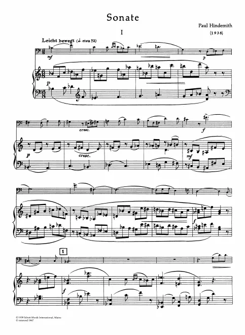 First page of Bassoon Sonata