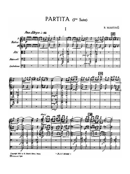 First page of Partita