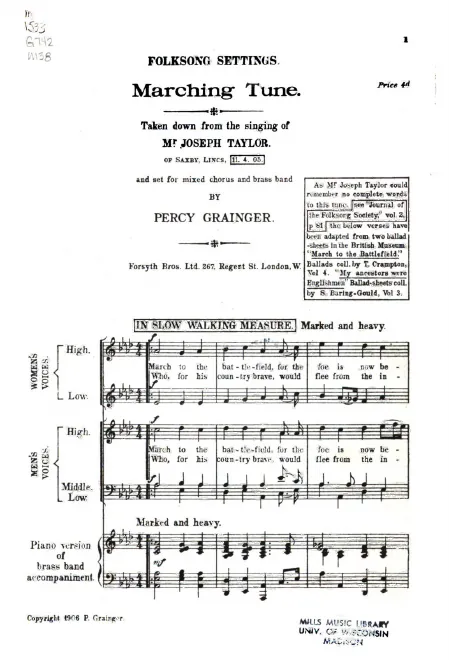 First page of Marching Tune