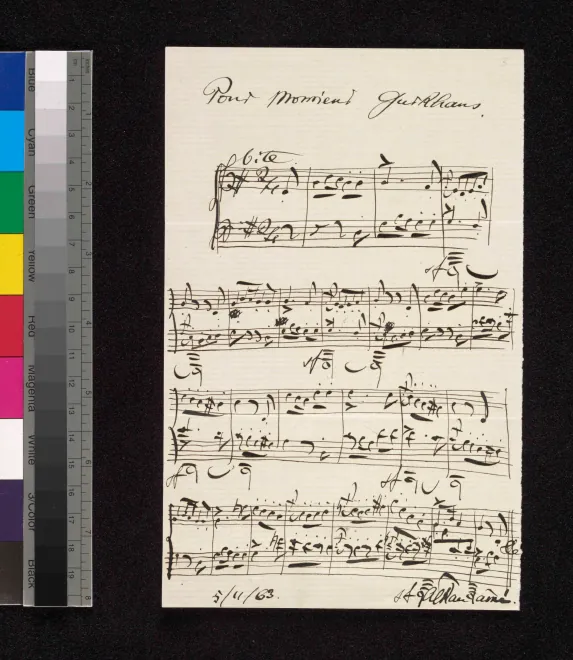 First page of Pour Monsieur Gurkhaus