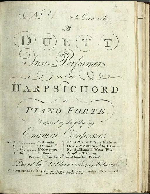 First page of Duet in F major