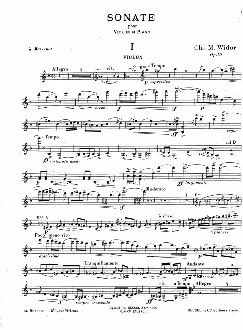 First page of Violin Sonata No.2