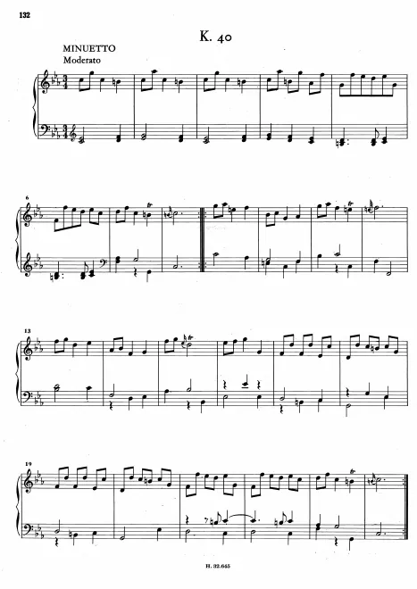 First page of Keyboard Sonata in C minor