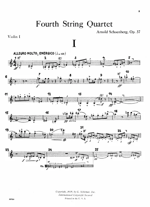 First page of String Quartet No.4