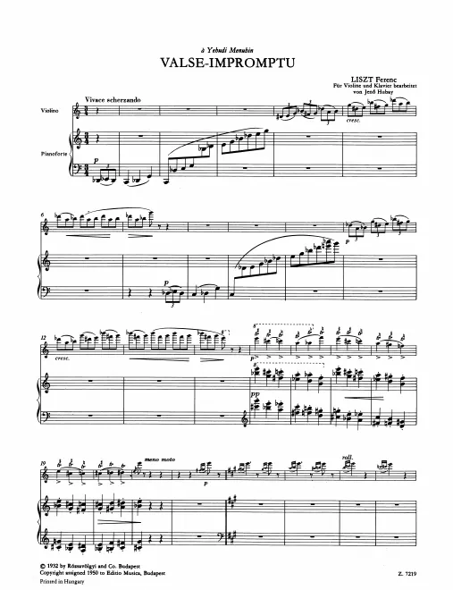 First page of Valse-Impromptu