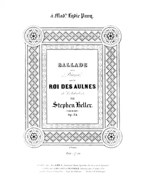 First page of Ballade
