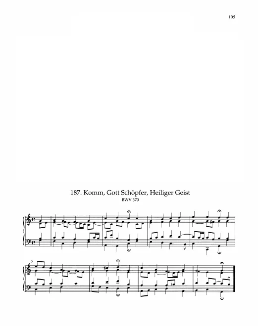 First page of Komm, Gott Schöpfer, heiliger Geist