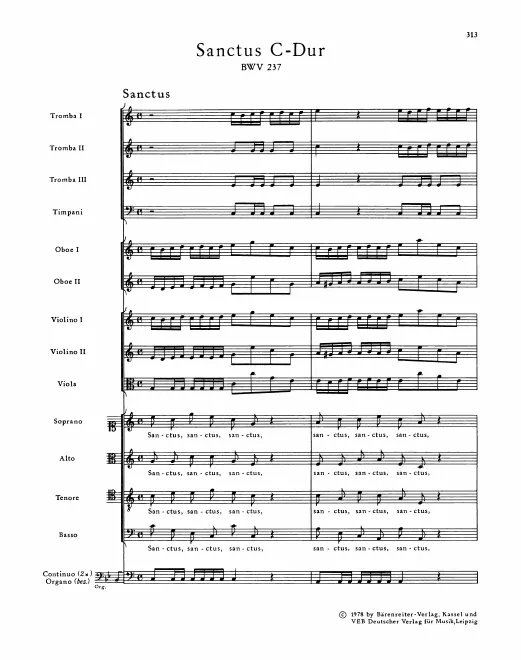 First page of Sanctus