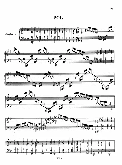 First page of Suite in B-flat major