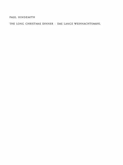First page of Das lange Weihnachtsmahl