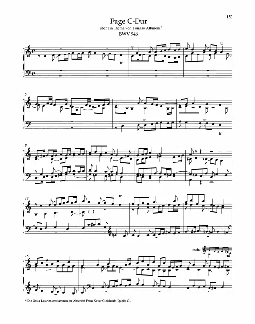 First page of Fugue