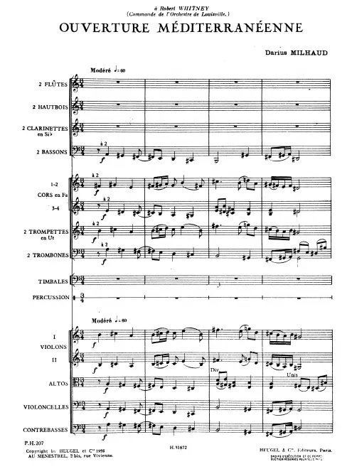 First page of Ouverture méditerranéenne