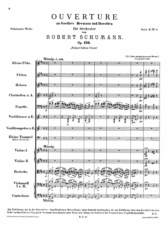 First page of Hermann und Dorothea