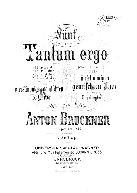 First page of 4 Tantum ergo