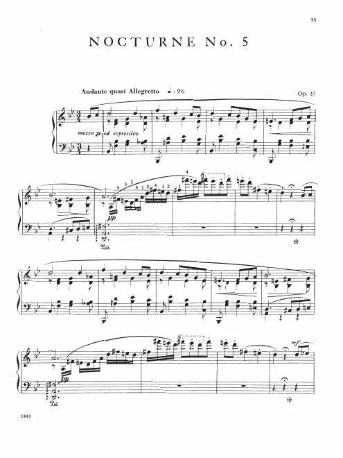 First page of Nocturne No.5