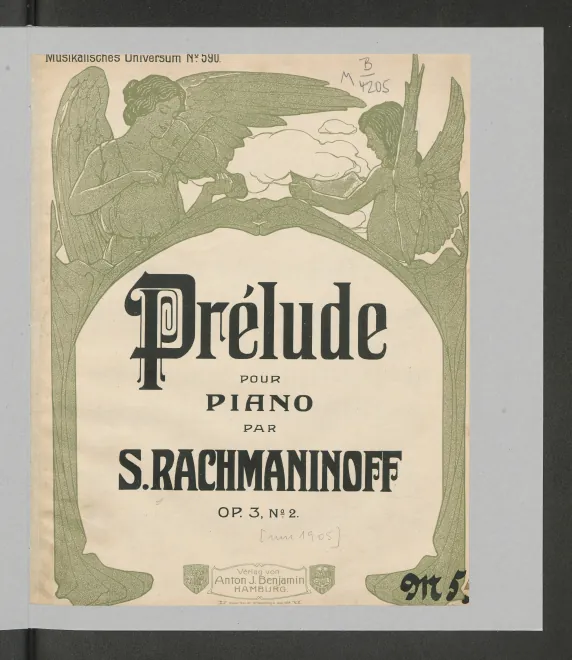 First page of 5 Morceaux de fantaisie
