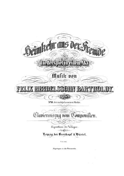 First page of Heimkehr aus der Fremde