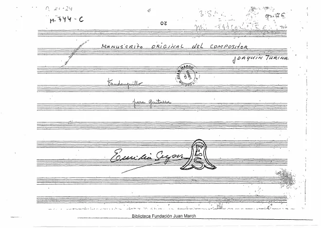 First page of Fandanguillo